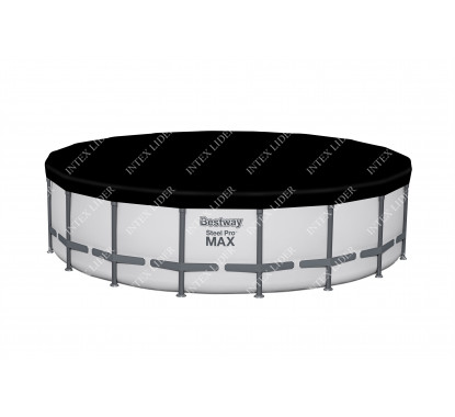 561FJ BestWay Каркасный бассейн круглый, 549х132см+фильтрнасос, лестница, тент