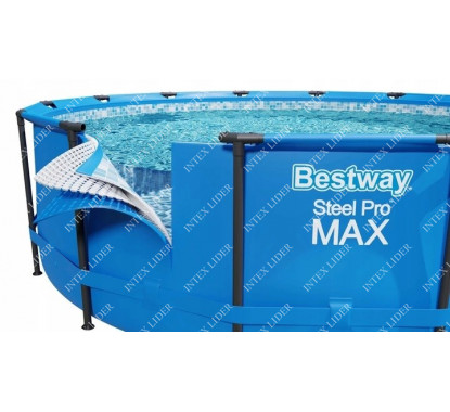 Круглый каркасный бассейн Bestway, 366х122см+Фильтр-насос, лестница (5614S)